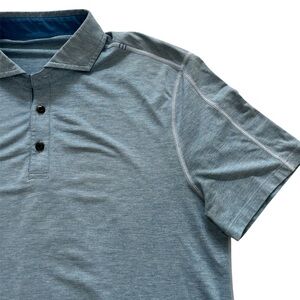 Lululemon Evolution Short Sleeve Polo Shirt Top Golf Casual Athleisure Men L?